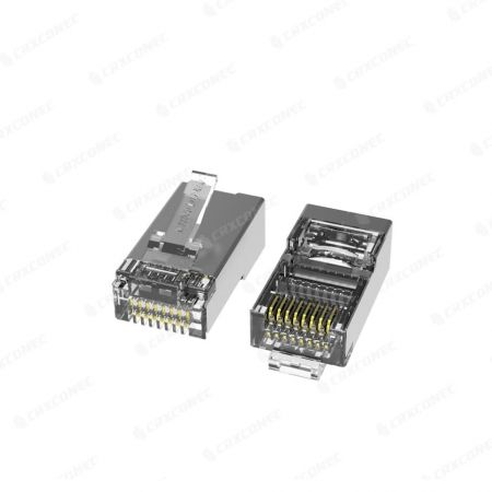 Cat.5E STP modulaire Ethernet-stekker RJ45 met 2 contactpennen
